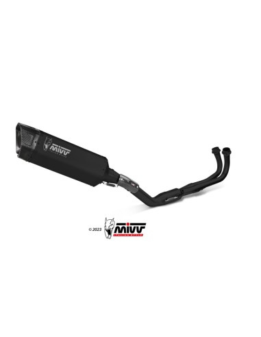 Mivv Full system 2x1 SR-1 Black Yamaha T-MAX 560 2022-24 (colector negro)