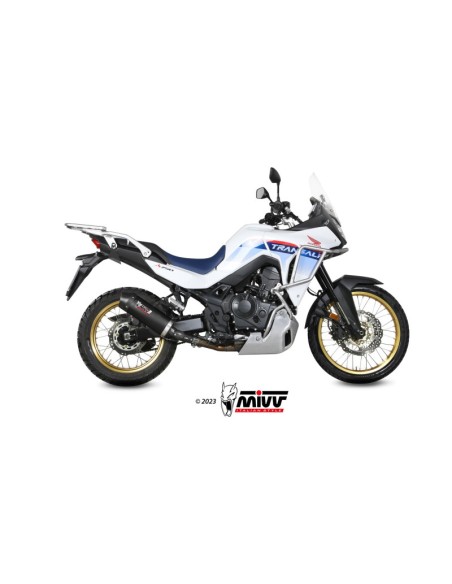 Mivv Slip-On Oval Black Honda XL750 Transalp 2023-24