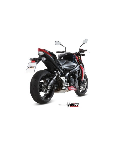 Mivv Slip-On Double Gun black Suzuki GSX-S 1000 / 1000 F 2015-20