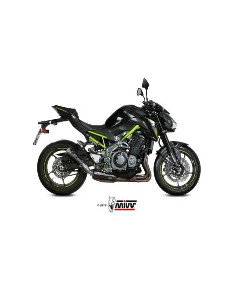 Mivv Slip-On Mk3 carbono Kawasaki Z900 A2 (35 KW / 70 KW) 2017-25