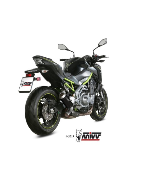 Mivv Slip-On Mk3 Black Kawasaki Z900 A2 (35 KW / 70 KW) 2017-25