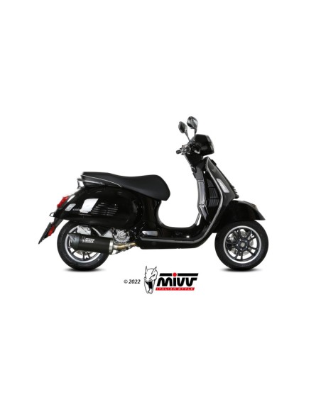 Mivv Slip-On Mover Black Piaggio Vespa GTS 300 2021-24