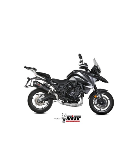 Mivv Slip-On Oval carbono con tapa carbono Benelli TRK 702 / X 2023-25