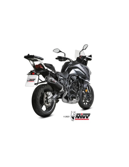 Mivv Slip-On Oval carbono con tapa carbono Benelli TRK 702 / X 2023-25