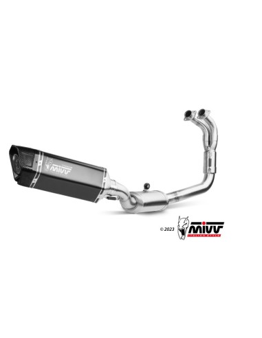 Mivv Full system 2x1 SR-1 Black Titanium Yamaha YZF R7 2022-24