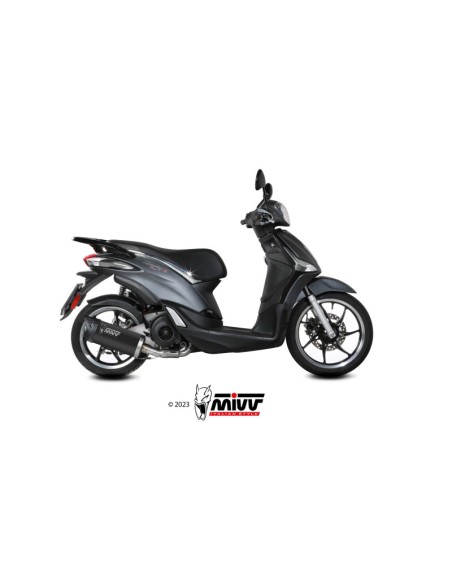 Mivv Full system 1x1 Mover Black Piaggio Liberty 125 2019-24