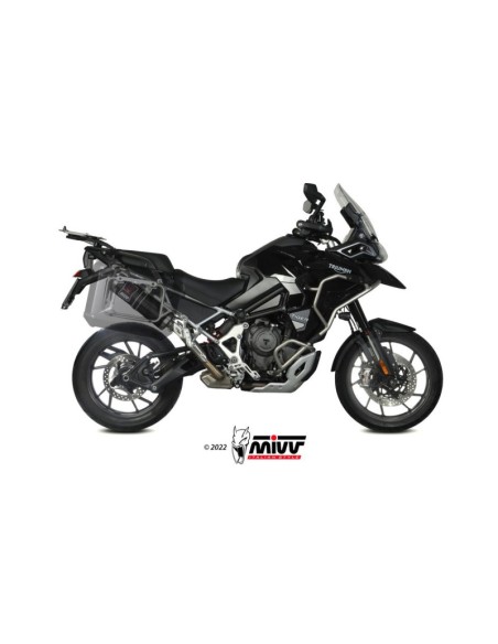 Mivv Slip-On Dakar Black Triumph Tiger 1200 GT / Rally 2021-25