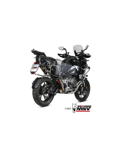 Mivv Slip-On Dakar Black Triumph Tiger 1200 GT / Rally 2021-25