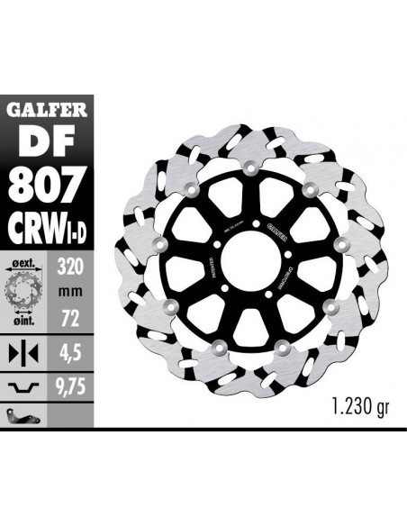 DISCO IZQUIERDO FLOTANTE RANUR