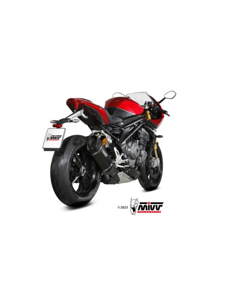 Mivv Slip-On SR-1 Black Titanium Triumph Speed Triple 1200 RR / RS 2021-24