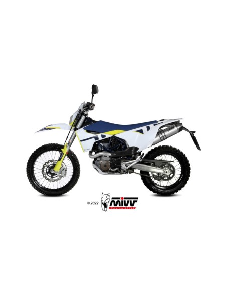 Mivv Slip-On Oval Titanium Husqvarna 701 Enduro / SuperMoto 2021-24