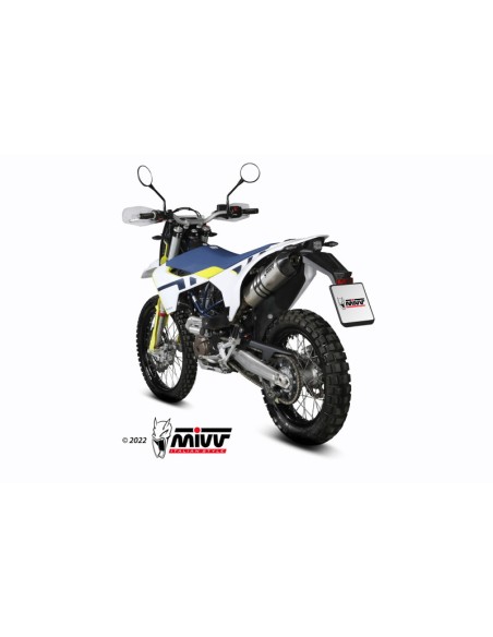 Mivv Slip-On Oval Titanium Husqvarna 701 Enduro / SuperMoto 2021-24