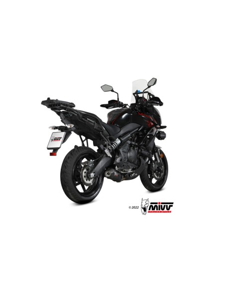 Mivv Full system 2x1 Oval carbono con tapa carbono Kawasaki Versys 650 2021-23