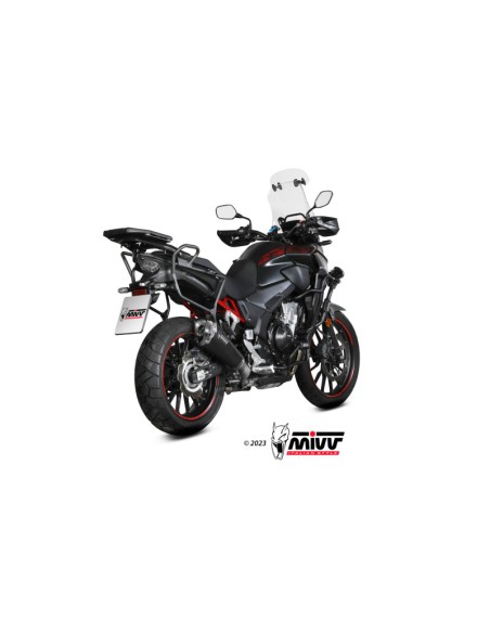Mivv Slip-On Delta Race Black Honda CB 500 X 2021-24