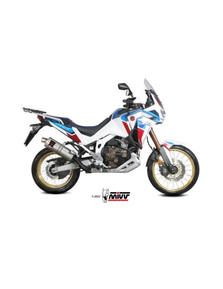 Mivv Slip-On Dakar St. Steel Honda CRF 1100 L Africa Twin 2020-23