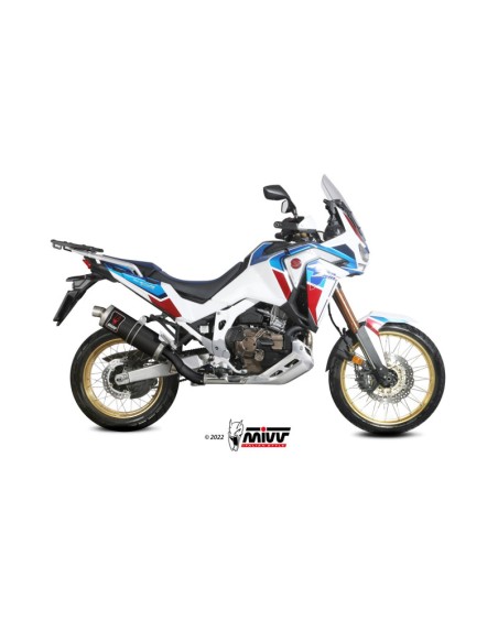 Mivv Slip-On Dakar Black Honda CRF 1100 L Africa Twin 2020-23