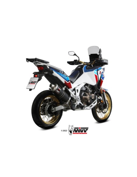 Mivv Slip-On Dakar Black Honda CRF 1100 L Africa Twin 2020-23