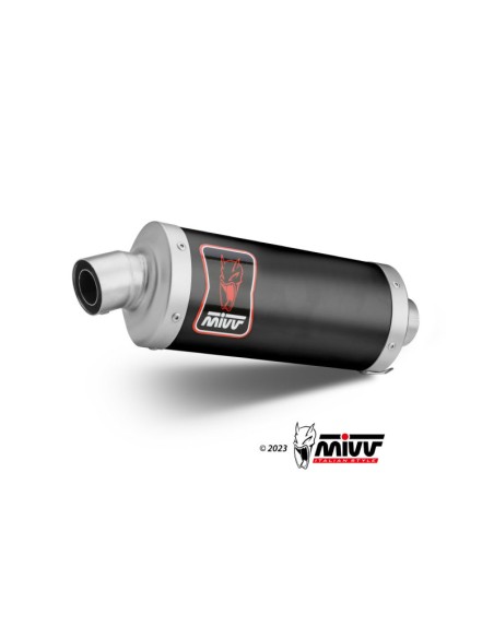 Mivv Slip-On Dakar Black Aprilia Tuareg 660 2022-25