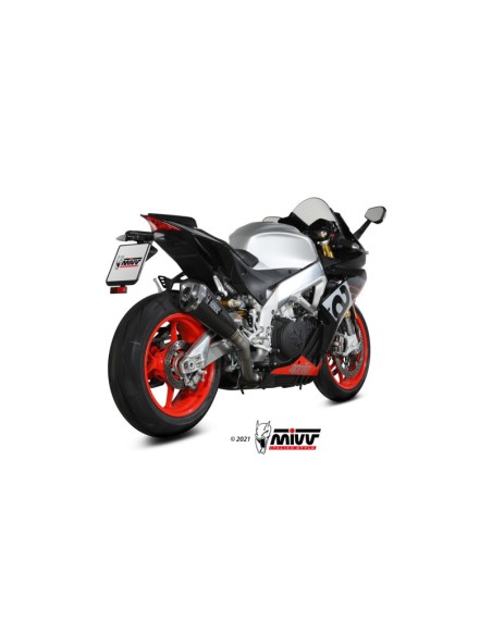 Mivv Slip-On Delta Race carbono Aprilia RSV4 2017-20