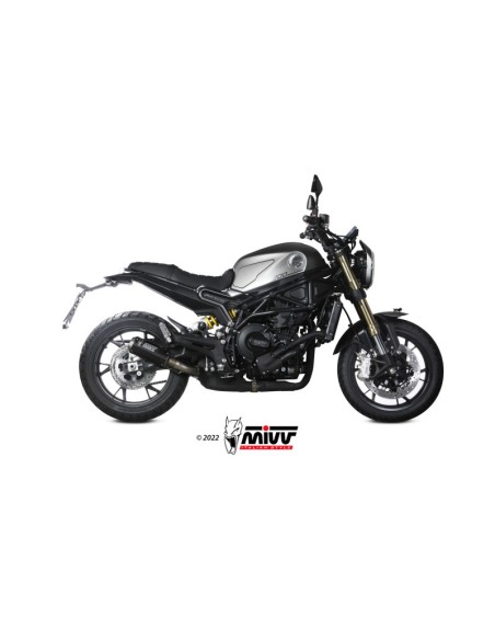 Mivv Slip-On Mk3 carbono Benelli Leoncino 800 2022-24