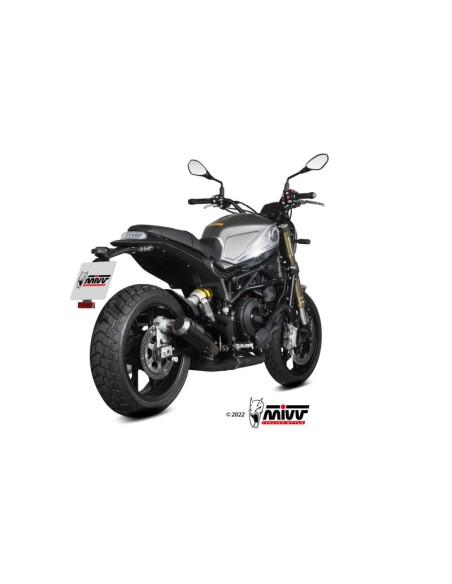 Mivv Slip-On Mk3 carbono Benelli Leoncino 800 2022-24