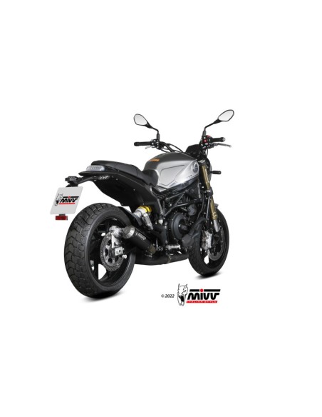 Mivv Slip-On Mk3 Black Benelli Leoncino 800 2022-24