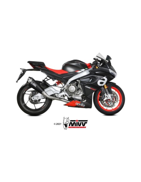 Mivv Full system 2x1 Delta Race carbono Aprilia RS 660 2020-24 / Tuono 660 2021-24