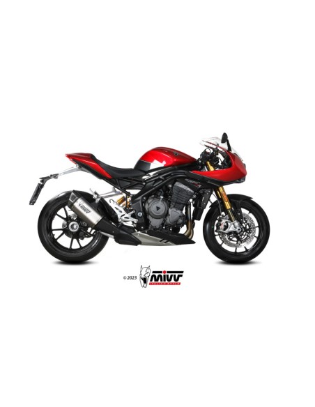 Mivv Slip-On SR-1 Titanium Triumph Speed Triple 1200 RR / RS 2021-24