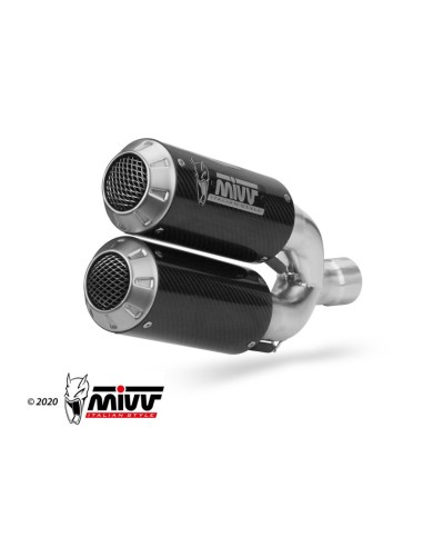 Mivv 2 Slip-On Mk3 carbono Triumph Speed Triple 1200 RR / RS 2021-24