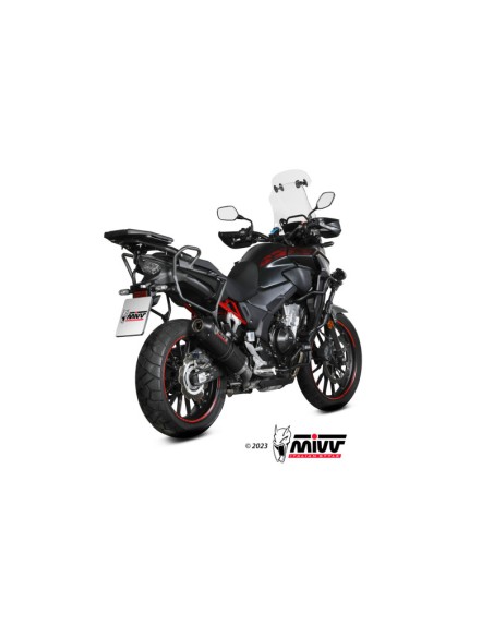 Mivv Slip-On Oval carbono con tapa carbono Honda CB 500 X 2021-24