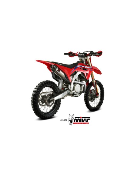 Mivv Slip-On Oval St. Steel Honda CRF 450 2021-24