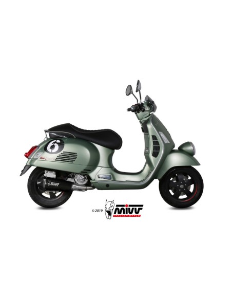 Mivv Full system 1x1 Delta Race black Piaggio Vespa GTS 300 2008-20