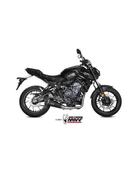 Mivv Full system 2x1 Delta Race Black Yamaha MT-07 / FZ-07 2021-24