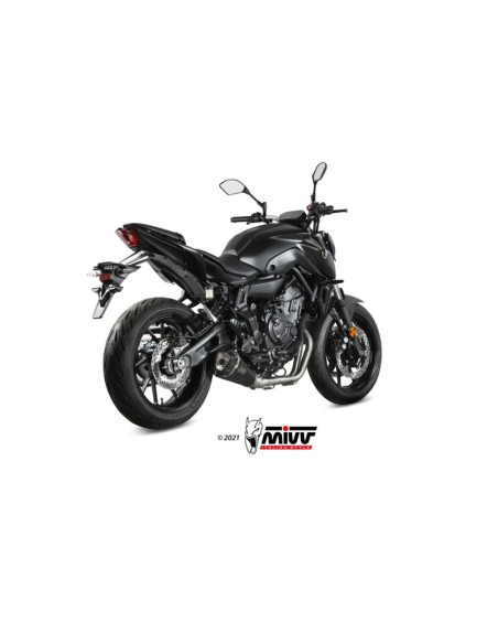 Mivv Full system 2x1 Delta Race Black Yamaha MT-07 / FZ-07 2021-24