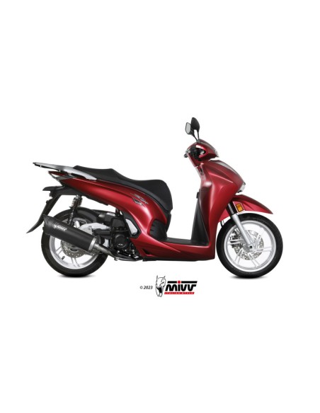 Mivv Slip-On Mover Black Honda ADV 350 2022-24