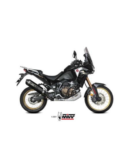Mivv Slip-On Speed edge Black Honda CRF 1100 L Africa Twin 2020-23