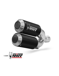 Mivv 2 Slip-On Mk3 black Ducati Hypermotard 939 2016-18