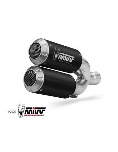 Mivv 2 Slip-On Mk3 black Ducati Hypermotard 939 2016-18
