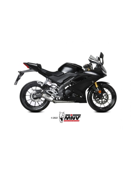 Mivv Full system 1x1 MK3 St. Steel Yamaha MT-125 2020-24/YZF R125 2019-24