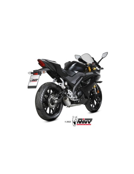 Mivv Full system 1x1 MK3 St. Steel Yamaha MT-125 2020-24/YZF R125 2019-24