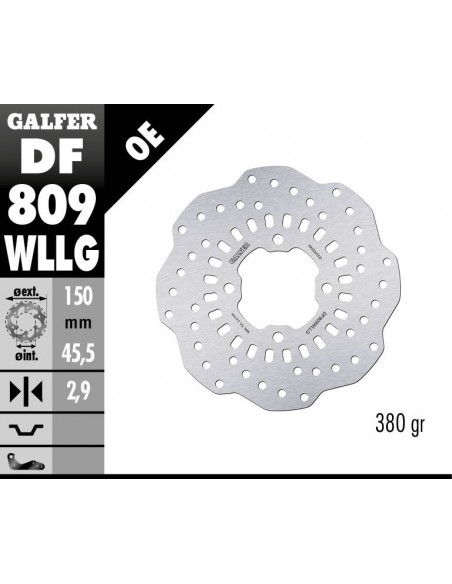 DISCO WAVE FIJO DF809W 