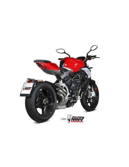 Mivv Slip-On Speed edge St. Steel MV Agusta Brutale 800 RR 2017-25