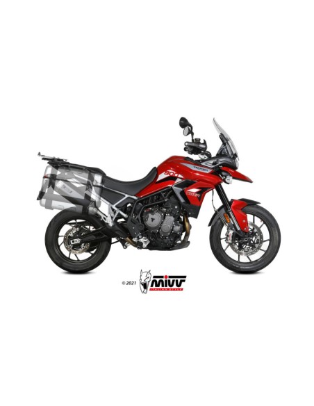 Mivv Slip-On Speed edge Black Triumph Tiger 900 / GT / Pro / Rally 2021-23