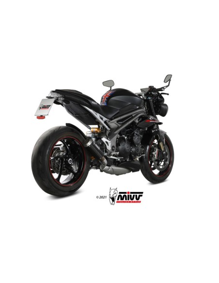 Mivv Slip-On Mk3 carbono Triumph Speed Triple R / S / RS 2018-20
