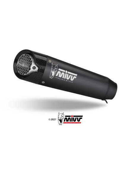 Mivv Slip-On X-M5 black Triumph Speed Triple R / S / RS 2018-20