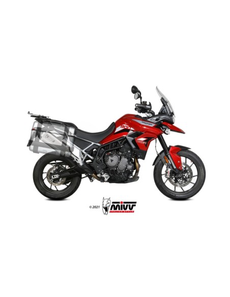 Mivv Slip-On Speed edge St. Steel con tapa carbono Triumph Tiger 900 / GT / Pro / Rally 2021-23