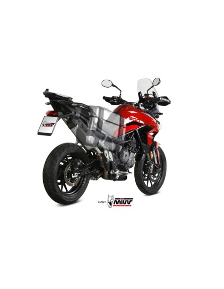 Mivv Slip-On Speed edge St. Steel con tapa carbono Triumph Tiger 900 / GT / Pro / Rally 2021-23