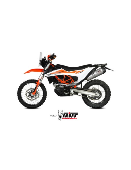 Mivv Slip-On Oval Titan con tapa carbono KTM 690 SMC R 2020-24