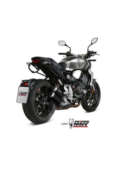 Mivv 2 Slip-On Mk3 Black Honda CB 1000 R 2018-24
