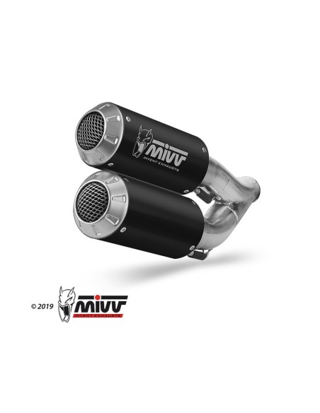 Mivv 2 Slip-On Mk3 Black Honda CB 1000 R 2018-24